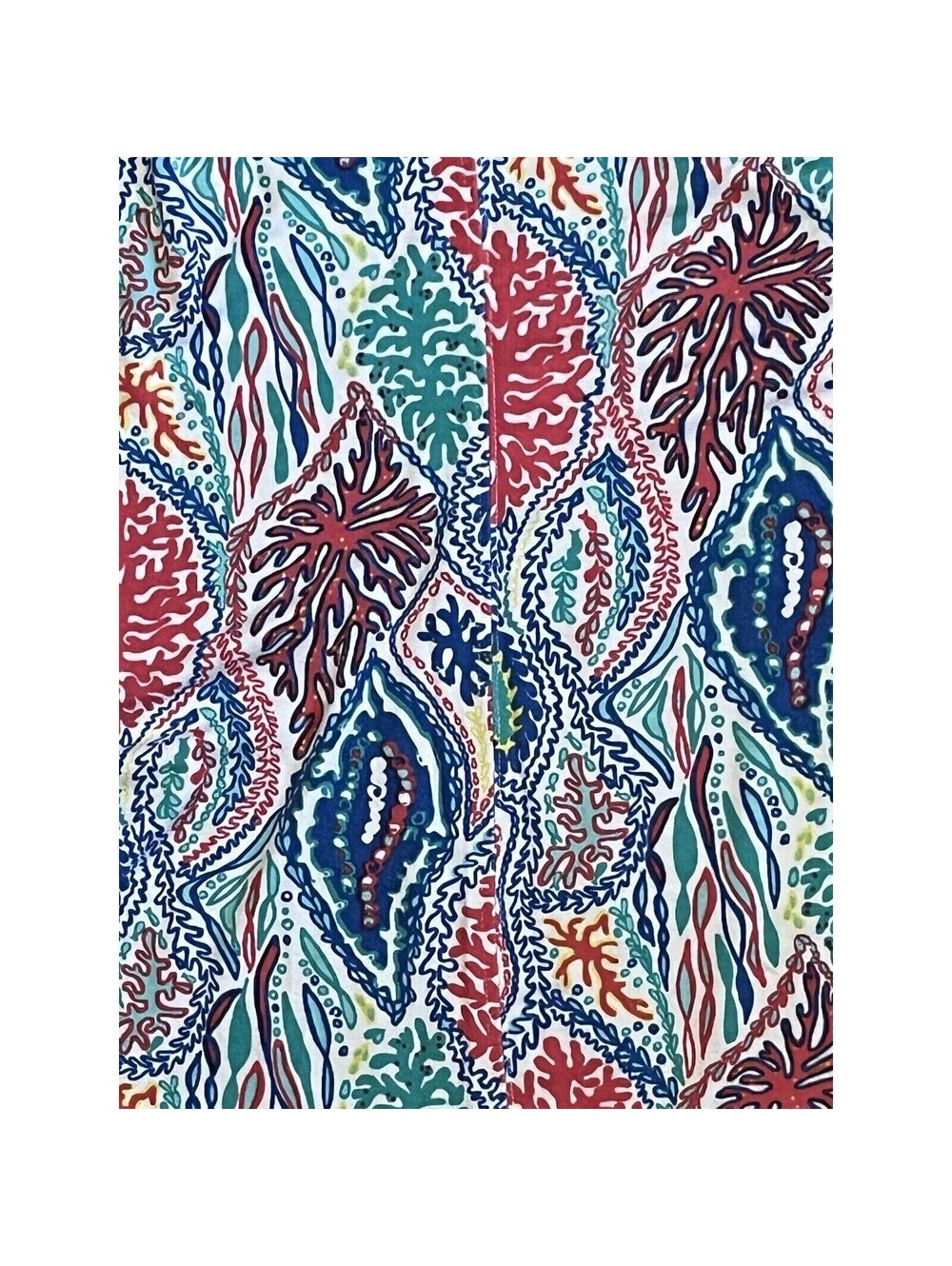Lilly Pulitzer GIGI Blue Multi Vneck Knit Tank Top Shirt Sz Medium